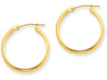 FJC Finejewelers 14k Yellow Gold Round Tube Hoop Earrings