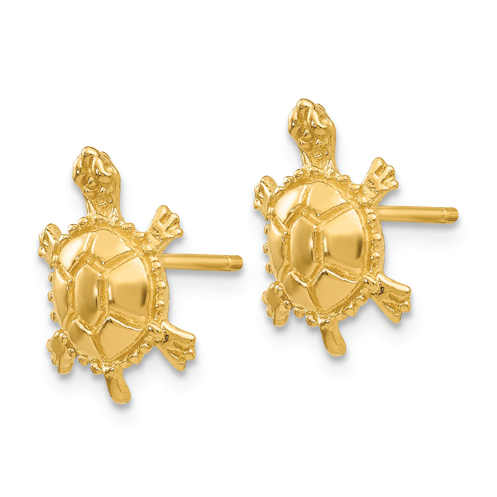 FJC Finejewelers 14k Yellow Gold Turtle Post Earrings