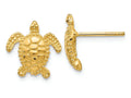 FJC Finejewelers 14k Yellow Gold Sea Turtle Post Earrings