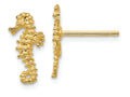 FJC Finejewelers 14k Yellow Gold Mini Seahorse Post Earrings