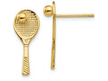 FJC Finejewelers 14k Yellow Gold Tennis Racquet with Ball Post Earrings