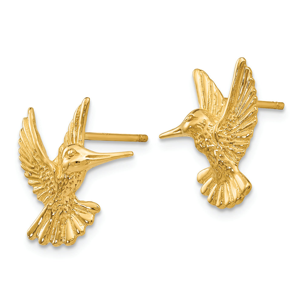 FJC Finejewelers 14k Yellow Gold Hummingbird Post Earrings