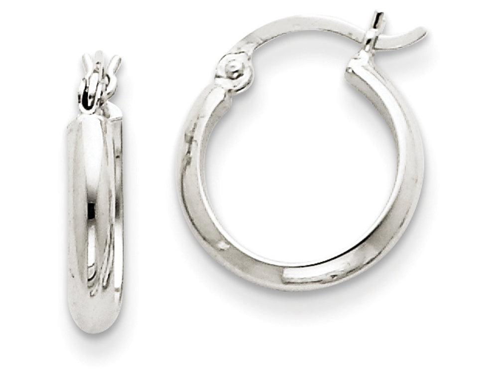 FJC Finejewelers 14k White Gold Polished Hoop Earring