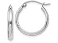 FJC Finejewelers 14k White Gold Polished Hoop Earring