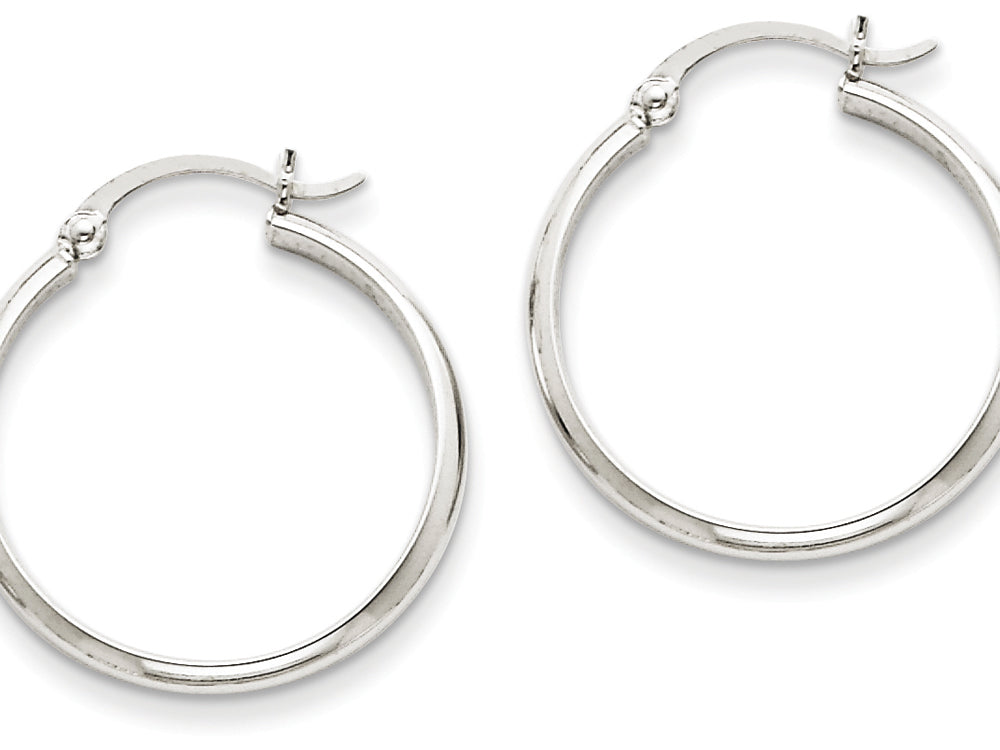 FJC Finejewelers 14k White Gold Polished Hoop Earring
