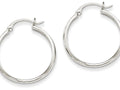 FJC Finejewelers 14k White Gold Polished Hoop Earring