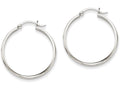 FJC Finejewelers 14k White Gold Polished Hoop Earring