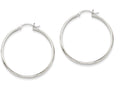 FJC Finejewelers 14k White Gold Polished Hoop Earring