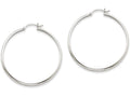 FJC Finejewelers 14k White Gold Polished Hoop Earring