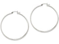 FJC Finejewelers 14k White Gold Polished Hoop Earring
