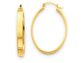 FJC Finejewelers 14k Yellow Gold Lightweight Oval Hoop Earrings