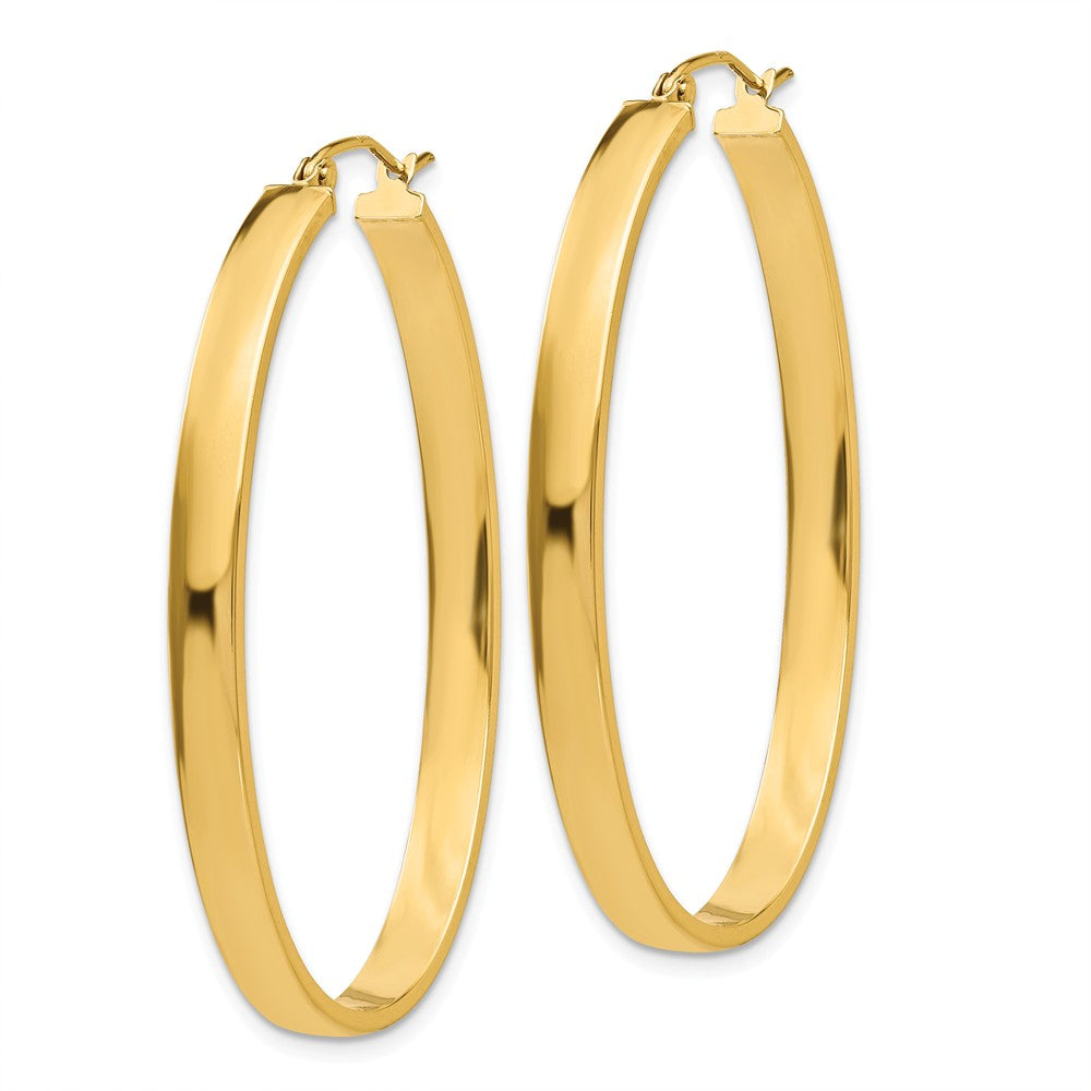 FJC Finejewelers 14k Yellow Gold Lightweight Oval Hoop Earrings