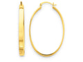 FJC Finejewelers 14k Yellow Gold Lightweight Oval Hoop Earrings