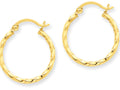 FJC Finejewelers 14k Yellow Gold Twist Polished Hoop Earring