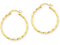 FJC Finejewelers 14k Yellow Gold Twist Polished Hoop Earring