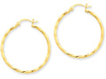FJC Finejewelers 14k Yellow Gold Twist Polished Hoop Earring