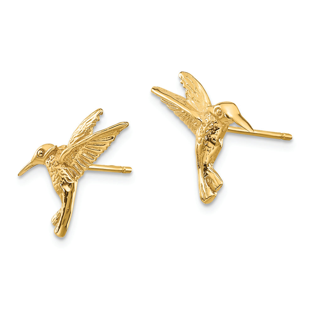 FJC Finejewelers 14k Yellow Gold Hummingbird Post Earrings
