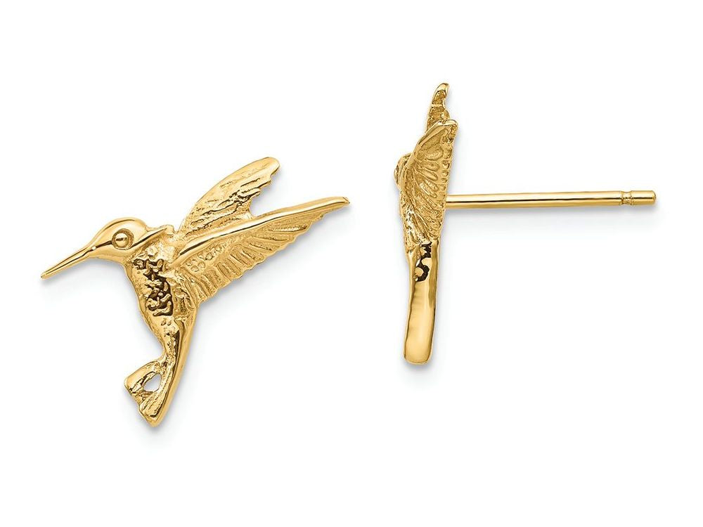 FJC Finejewelers 14k Yellow Gold Hummingbird Post Earrings
