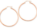 FJC Finejewelers 14k Rose Gold 2mm Polished Hoop Earrings