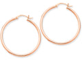FJC Finejewelers 14k Rose Gold 2mm Polished Hoop Earrings