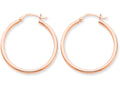 FJC Finejewelers 14k Rose Gold 2mm Polished Hoop Earrings