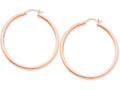FJC Finejewelers 14k Rose Gold 2.5mm Polished Hoop Earrings