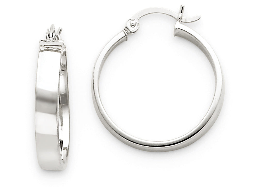 FJC Finejewelers 14k White Gold Polished Hoop Earring