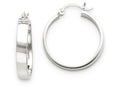 FJC Finejewelers 14k White Gold Polished Hoop Earring