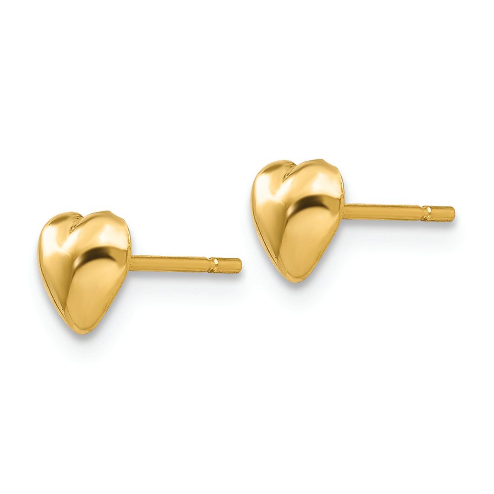 FJC Finejewelers 14k Yellow Gold Heart Post Earrings