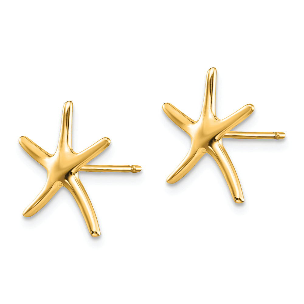 FJC Finejewelers 14k Yellow Gold Starfish Post Earrings