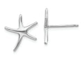 FJC Finejewelers 14k White Gold White Mini Dancing Starfish Post Earrings
