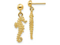 FJC Finejewelers 14k Yellow Gold Seahorse Dangle Earrings