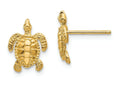 FJC Finejewelers 14k Yellow Gold Sea Turtle Post Earrings
