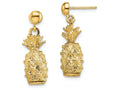 FJC Finejewelers 14k Yellow Gold 3d Pineapple Dangle Earrings