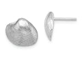 FJC Finejewelers 14k White Gold Clam Shell Post Earrings