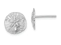 FJC Finejewelers 14k White Gold White Mini Sand Dollarpost Earrings