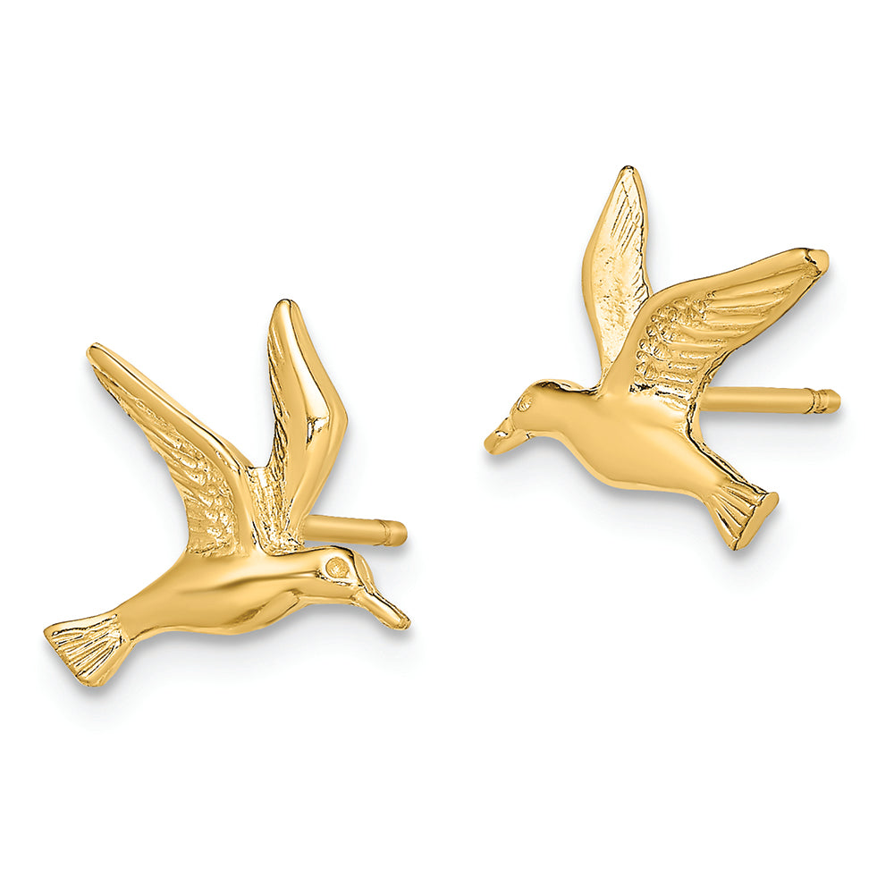 FJC Finejewelers 14k Yellow Gold Seagull Post Earrings