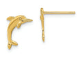 FJC Finejewelers 14k Yellow Gold Dolphin Post Earrings