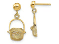 FJC Finejewelers 14k Yellow Gold Nantucket Basket Earrings