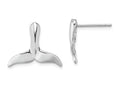 FJC Finejewelers 14k White Gold Whale Tail Post Earrings