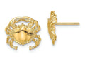 FJC Finejewelers 14k Yellow Gold Crabpost Earrings Polish