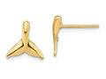 FJC Finejewelers 14k Yellow Gold Mini Whale Tail Post Earrings