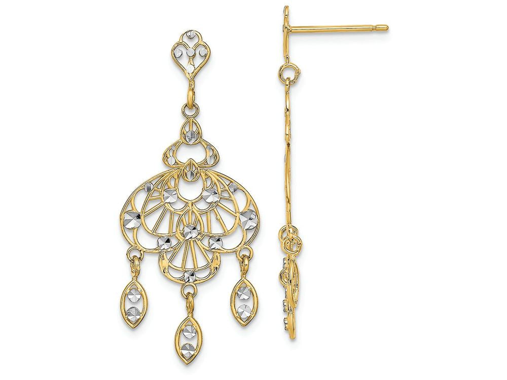 FJC Finejewelers Chandelier Fancy Earring with Dangling Leaves