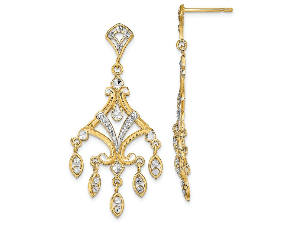 FJC Finejewelers 14k Yellow Gold Chandelier Style Earring with Dangling