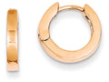 FJC Finejewelers 14k Rose Gold Round Hinged Hoop Earrings