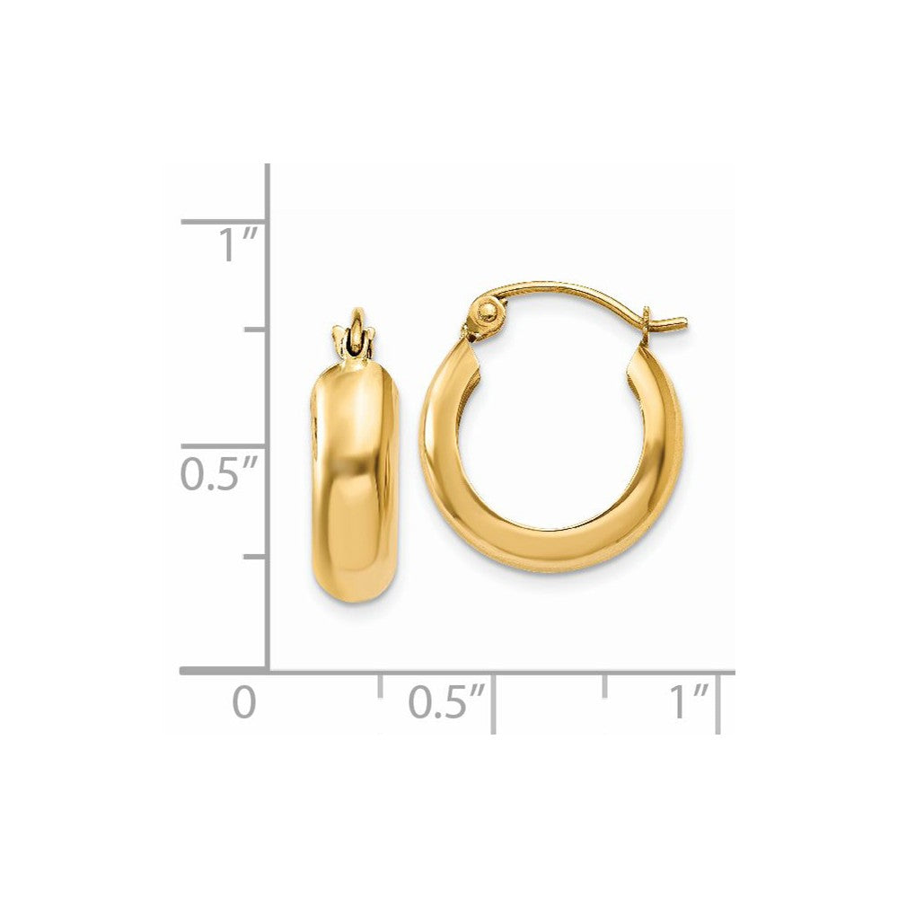 FJC Finejewelers 14k Yellow Gold Polished 4.75mm Round Hoop Earrings