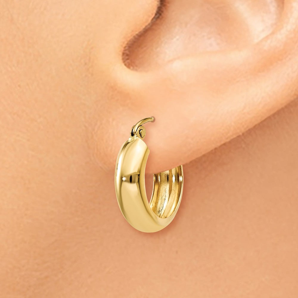 FJC Finejewelers 14k Yellow Gold Polished 4.75mm Round Hoop Earrings