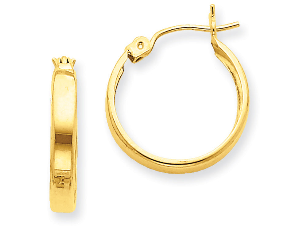 FJC Finejewelers 14k Yellow Gold Polished 3mm Hoop Earrings