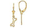 FJC Finejewelers 14k Yellow Gold Mini Dog Bone Leverback Earringscut-out
