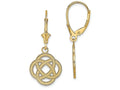 FJC Finejewelers 14k Yellow Gold Sm Celtic Eternity Knot Circle Leverback Earringscut-out